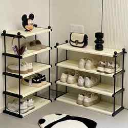 Shoe Rack for Home Entrance, Multi-Layer Simple Shoe Rack, Small Narrow Entryway Shoe Cabinet, Small Dormitory Storage Rack