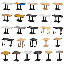 Commercial Fast Food Restaurant Cafe Tables Milk Tea Shop Tables Snack Bar Restaurant Meeting Tables Restaurant Small Square Tables Round Tables