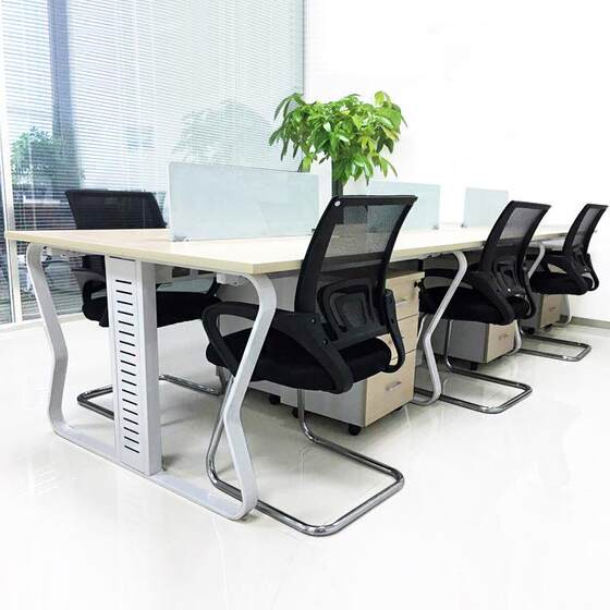 
Beijing office furniture simple modern combination computer desk screen employee desk 2/6/4 staff desk