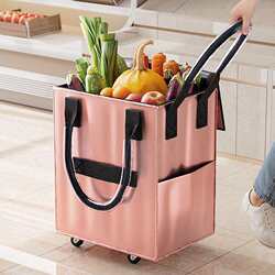 In-Stock Ultra-Light Portable Folding Handcart for Grocery Shopping, Small Trolley for Home Use, New Model