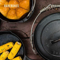 BAREBONES Outdoor Pot Multifunction Camping Cast Iron Pot Dutch Pot Cookware Outdoor Pot Hanging Pot