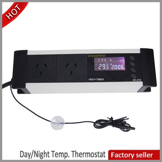 PID smart thermostat aquarium reptile pet thermostat socket integrated smart digital display thermostat AC-213