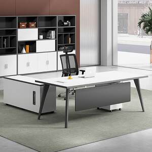 
Simple modern office furniture boss desk president desk executive desk supervisor desk single manager office desk and chair combination
