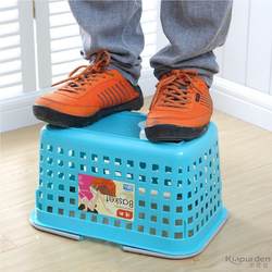 2021 Supermarket Tote Basket Shopping Basket Blue Thickened Large Basket for Grocery Shopping Plastic Frame Fruit