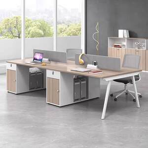
Modern simple staff desk four-person staff screen computer desk workstation office staff table furniture