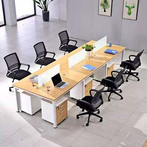 
Office furniture staff desk and chair combination screen desk four 4-seat booth simple modern staff computer desk