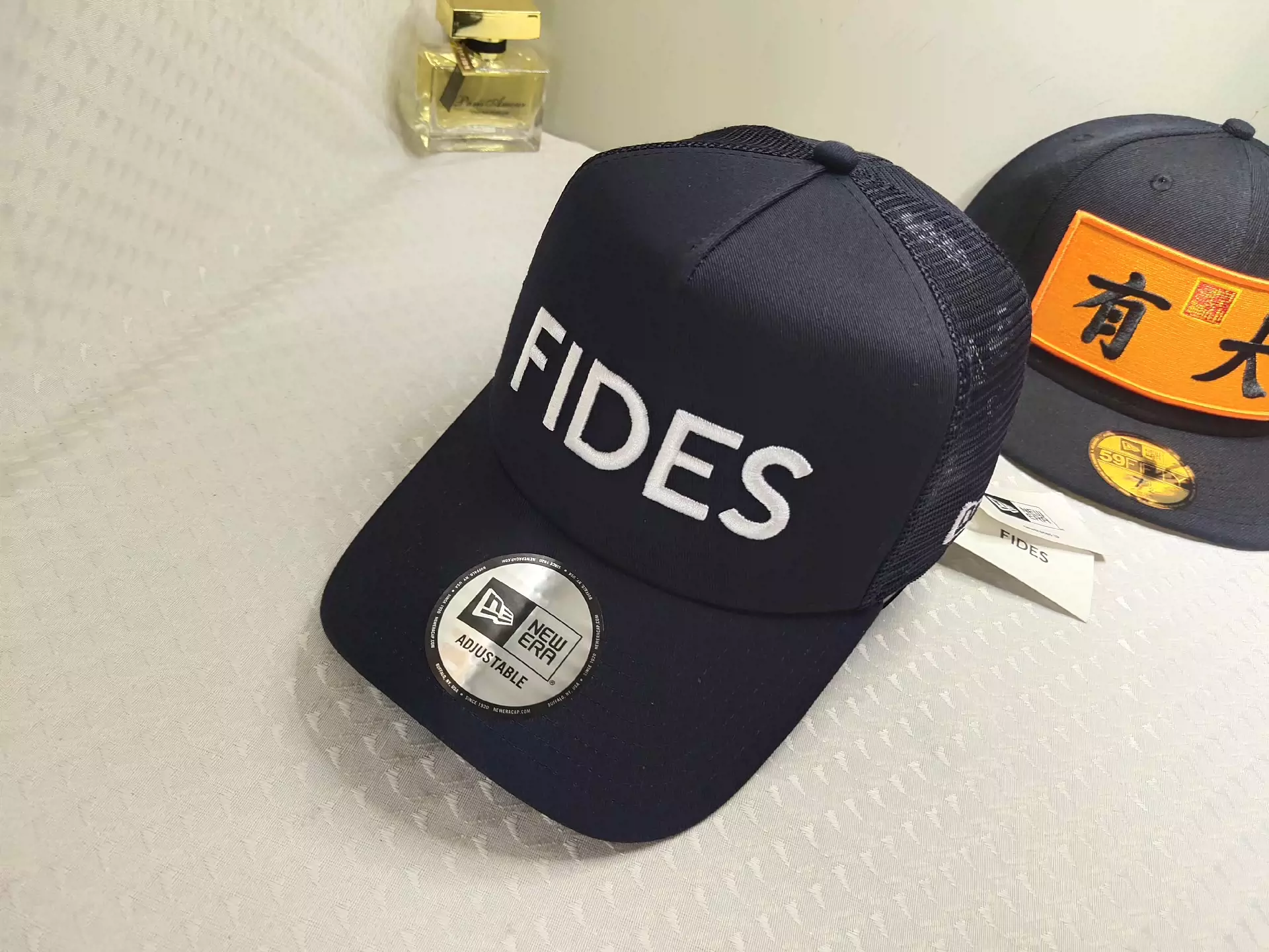 Newera FIDES日系潮牌藏青可调节棒球帽！-Taobao