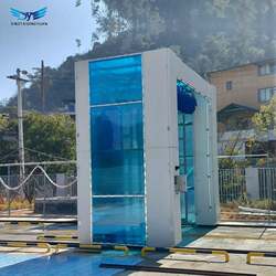 Fully Automatic Computerized Car Wash Machine, Gantry-Type Intelligent Car Wash Facility, Large Commercial Gas Station Car Wash Equipment
