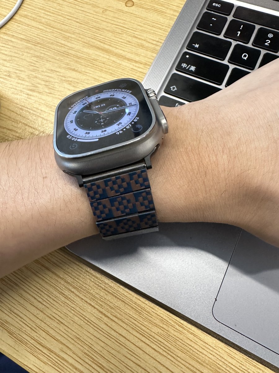 PITAKA梦幻之地手表带，浮织芳纶碳纤维，Apple Watch系列用