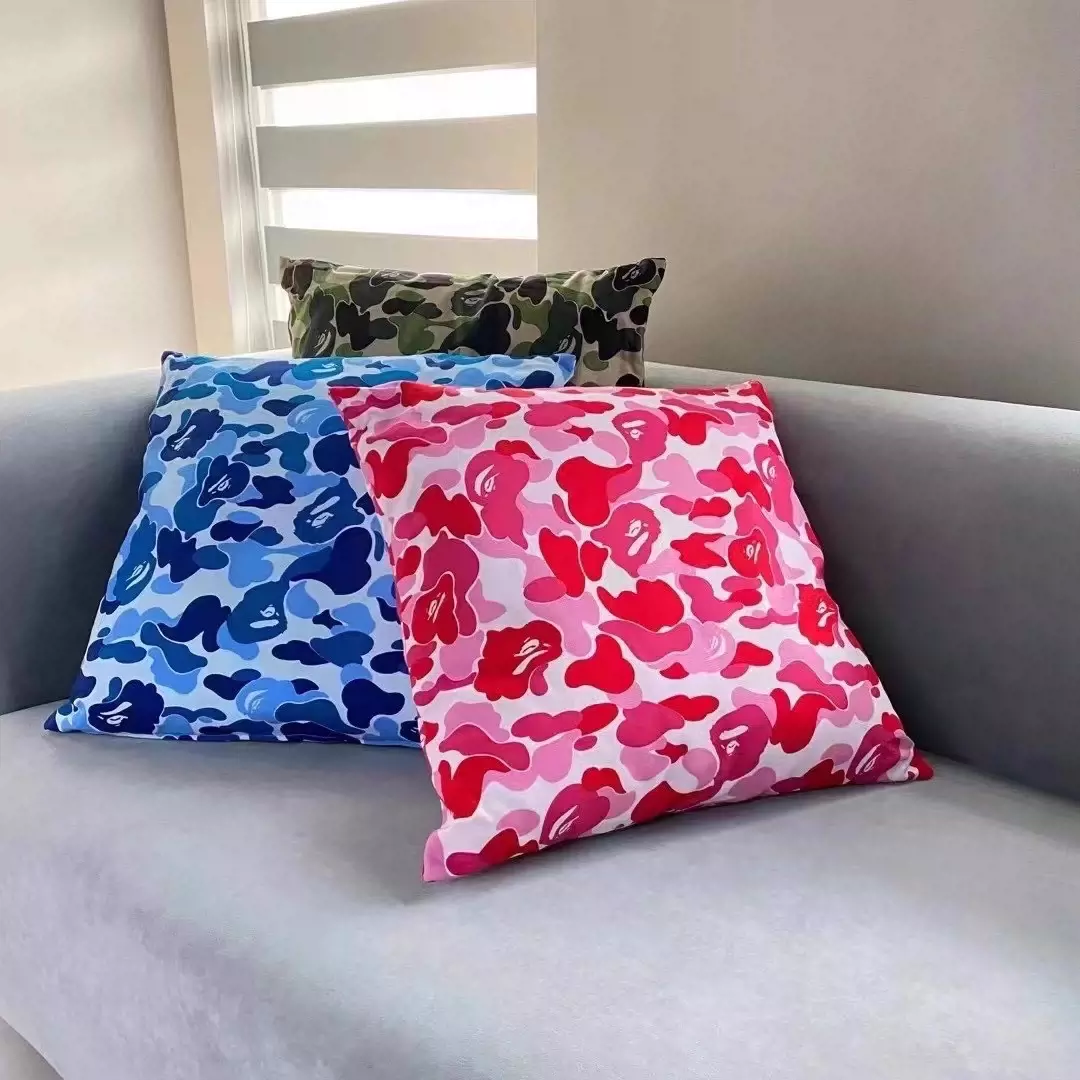 BAPE x Fabrick ABC Camo Square Cushion Blue