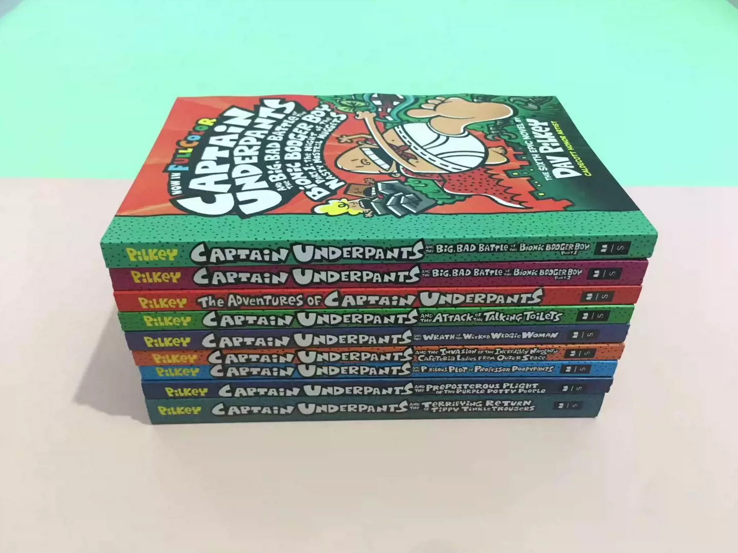 Captain underpants 内裤超人彩绘版12册-Taobao