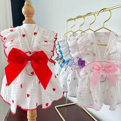 Dress pet supplies clothes spring and summer dog raincoat