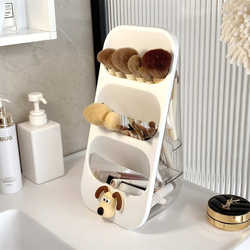 Makeup Brush Storage Tube Cosmetics Lipstick Mask Eyebrow Pencil Storage Box Dust-Proof Acrylic Transparent Desktop Storage Rack