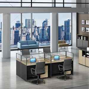 
Staff office desk chair combination simple modern office furniture 2468 person space partition work space screen office desk