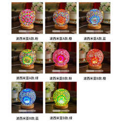 Bohemian night light ROBOVAN romantic and free color mosaic table lamp