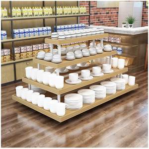 
Zhongdao Display Cabinet Supermarket Shelf Pile Promotion Shopping Mall Snack Zhongdao Display Cabinet Display Cabinet Mother and Baby