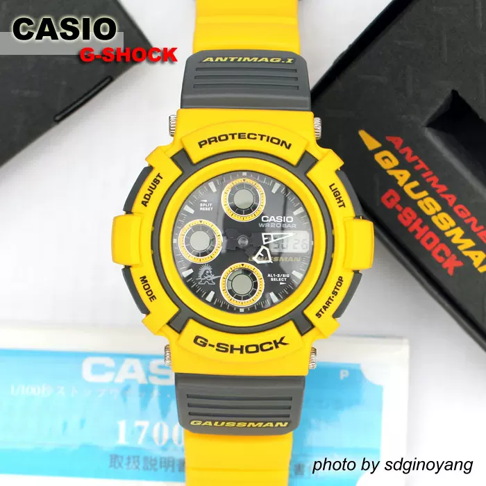 CASIO G-SHOCK GAUSSMAN AW-570Y-9T防磁高斯人(高防磁)结束-Taobao