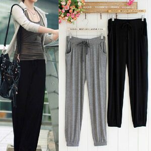 Spring/Summer New Women's Loose Large Yoga Pants, Sports Harun Pants, Modal Home Casual Shorts, Trendy