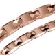 Genuine Taiwan health titanium titanium magnetic tungsten steel color gold couple bracelet Koto anti -radiation fashion men's and women's jewelry bracelet
