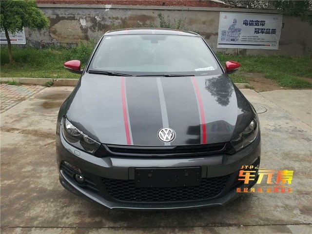 Suitable for Volkswagen Scirocco GTS Golf POLO car stickers, vehicle hood modification, body customization, latte art