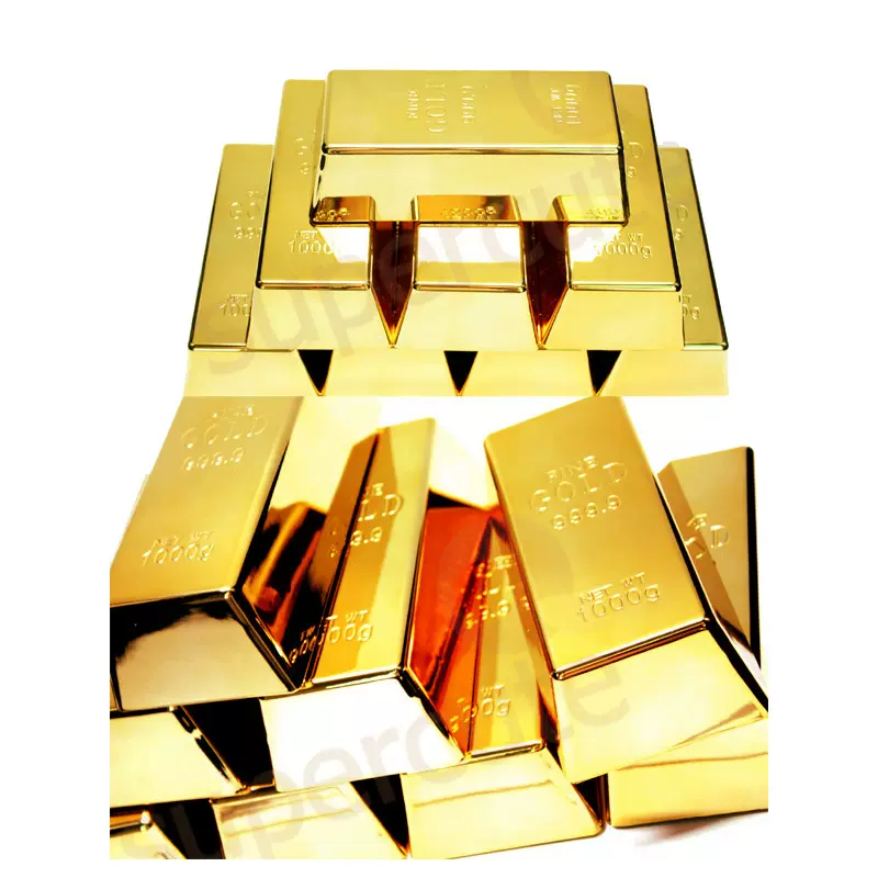 仿真金條金磚門擋攝影道具金磚金條模型裝飾金塊