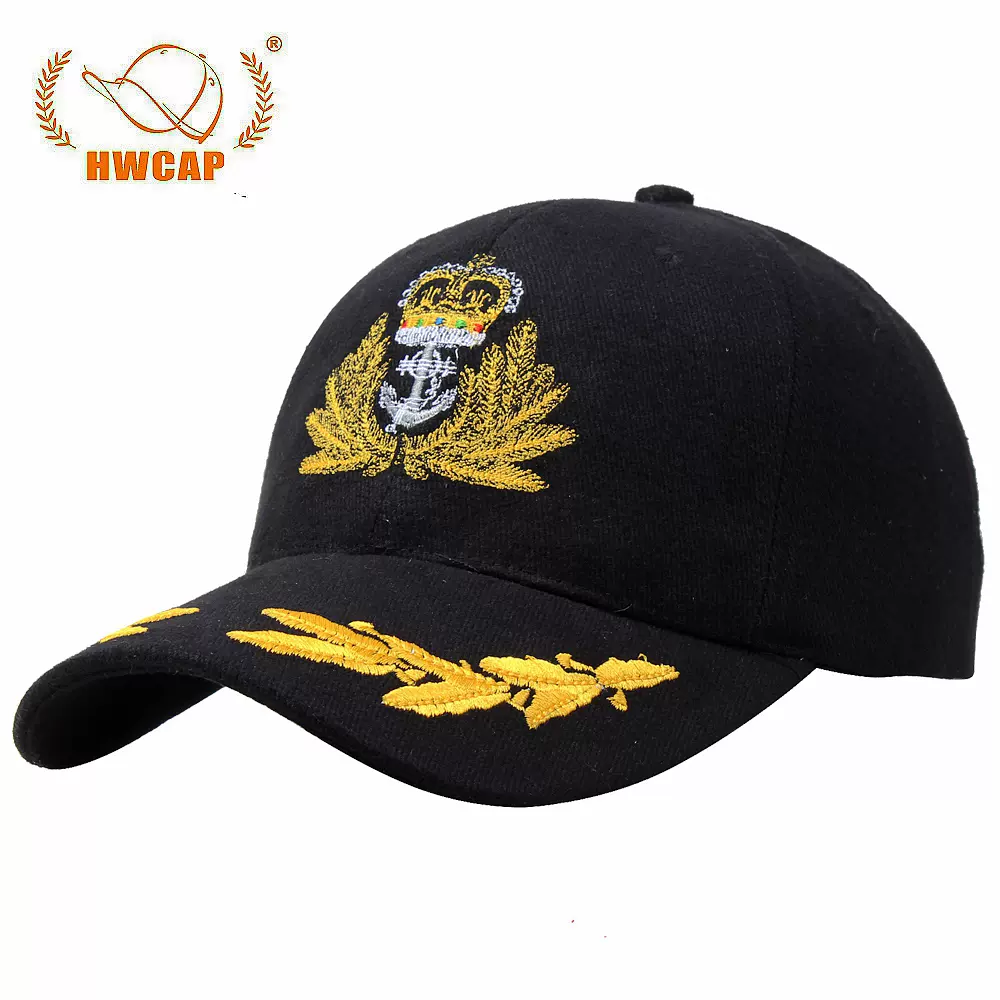 新品英國皇家陸戰隊航空母艦官水手艦長棒球帽子男士刺繡戶外帽 Taobao
