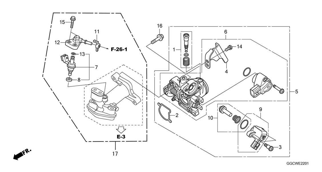 WUYANG HONDA   ǰ YOUYUE WH110T-2A-E-22-01 Ʋ (GGCG)-