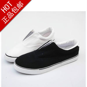 
Double Star Canvas Shoes Black and White Men's and Women's Shoes Couple's Sneakers Slip-On Workshop Work Non-Slip Breathable Shoes Black and White