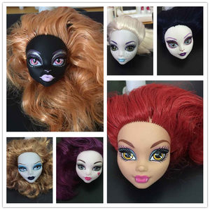 正版怪物高中娃头怪高精灵高中娃头散货 改妆娃头