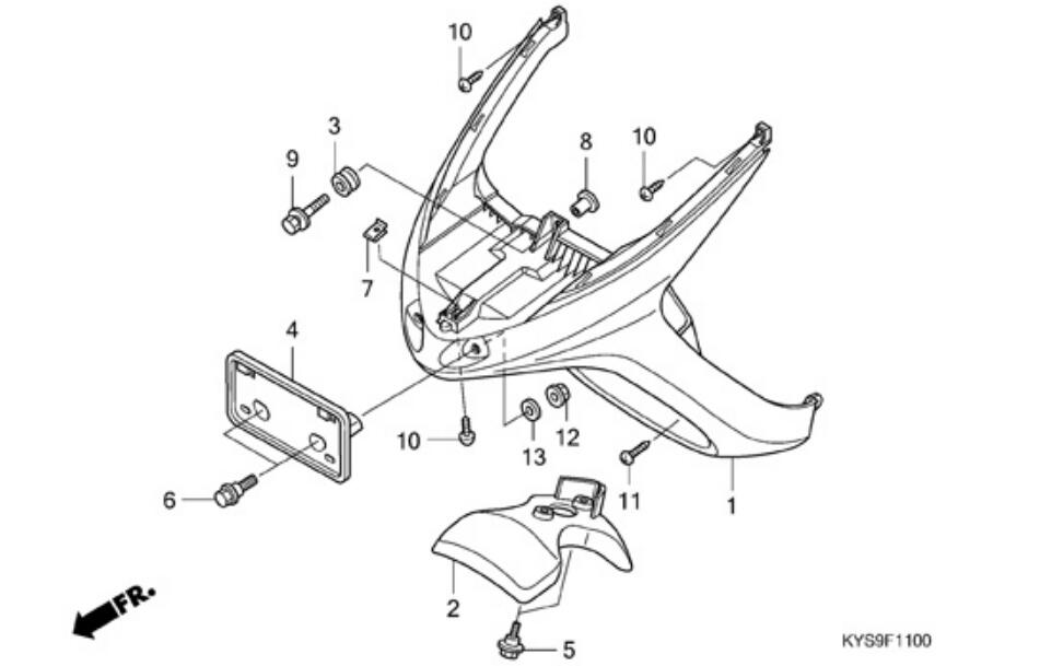 WUYANG HONDA  ǰ XIJUN WH125T-5-F-11 Ʈ -