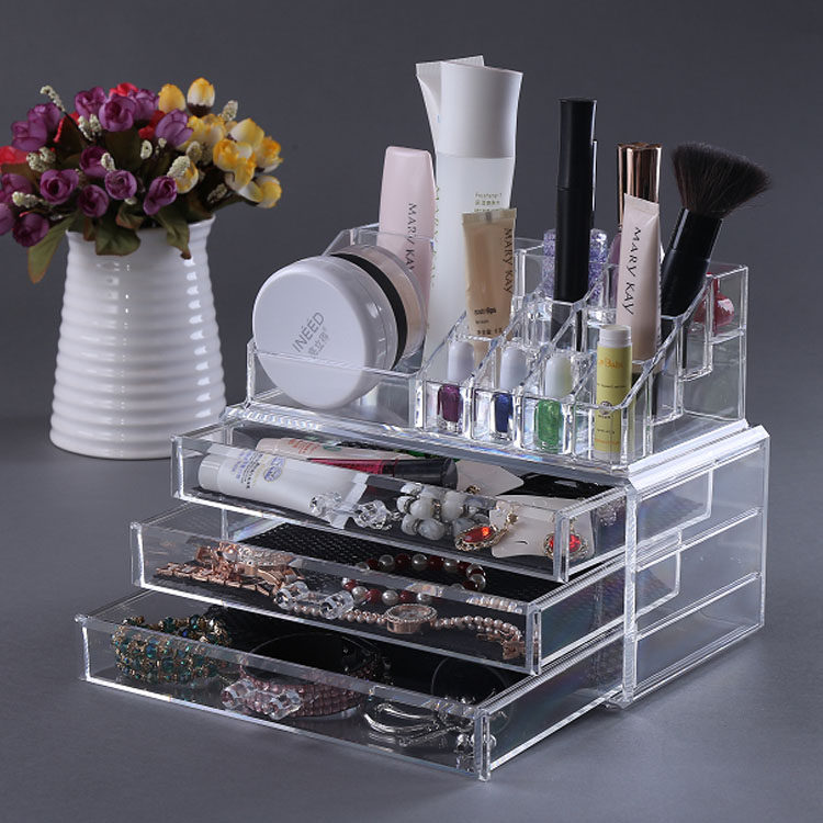 OfficeGoods Acryl Stiftehalter Trapez - Mit Metallbasis, Organizer Für Schreibtisch