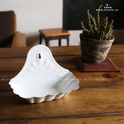 Enamel retro soap dish antique European groceries