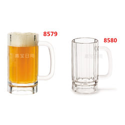 Non-glass PC acrylic beer cup with handle, transparent plastic juice drink cup, large capacity water cup, thickened