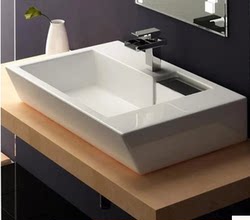 Authentic Countertop Basin, Artistic Basin, Ceramic Basin, Square Wash Basin, Special Price with Free Shipping