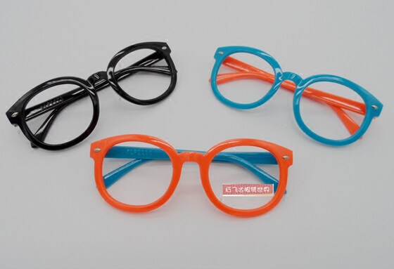 Free shipping 2/3/4/5/6/7 -year -old male and female baby children, children's glasses rack color box toys without lenses
