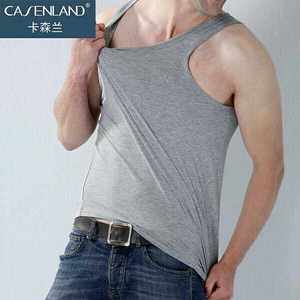 Casenland special offer pure color men's cotton vest men's sports fitness vest men summer vest
