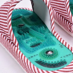 Acupoint Foot Massage Shoes, Magnetic Therapy Foot Massage Slippers, Pebble Massage Slippers, Foot Health Care, Home Use, Non-Slip for Men and Women