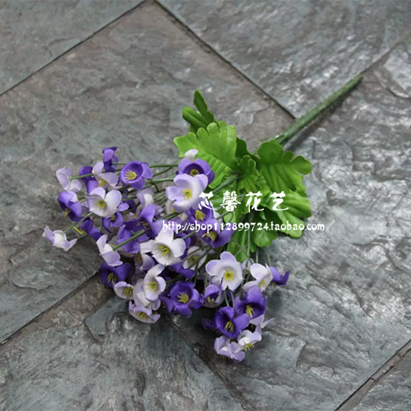 仿真風鈴花鈴蘭花四葉草花迷你小野花家居擺放裝飾假花