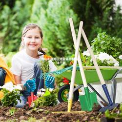 Large children's shovel gardening tool set long handle hoe household flower planting small shovel to catch the sea. Plant trees.
