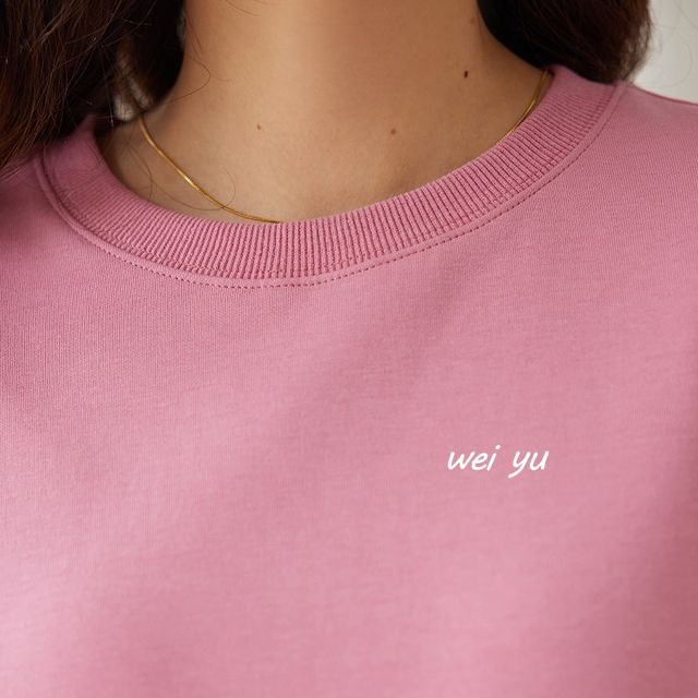 Weiyu large-size women's high-end top 2024 autumn new casual loose lazy style bottoming long-sleeved sweatshirt for women