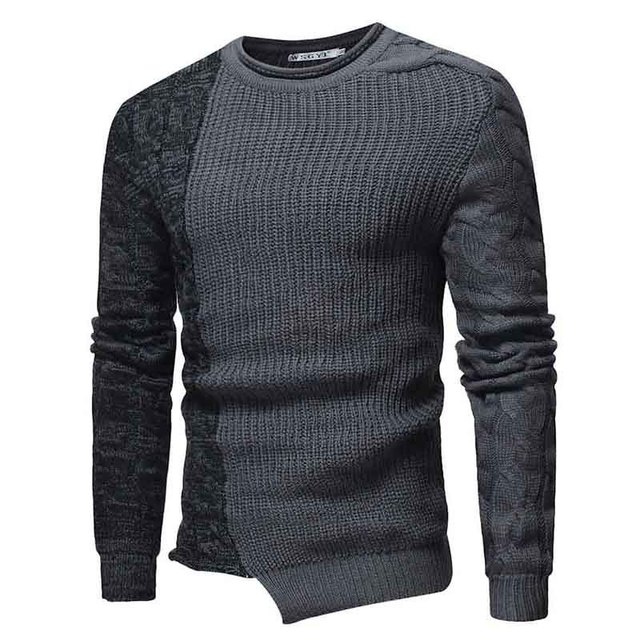 New autumn and winter knitwear Korean style slim round neck long sleeve ...