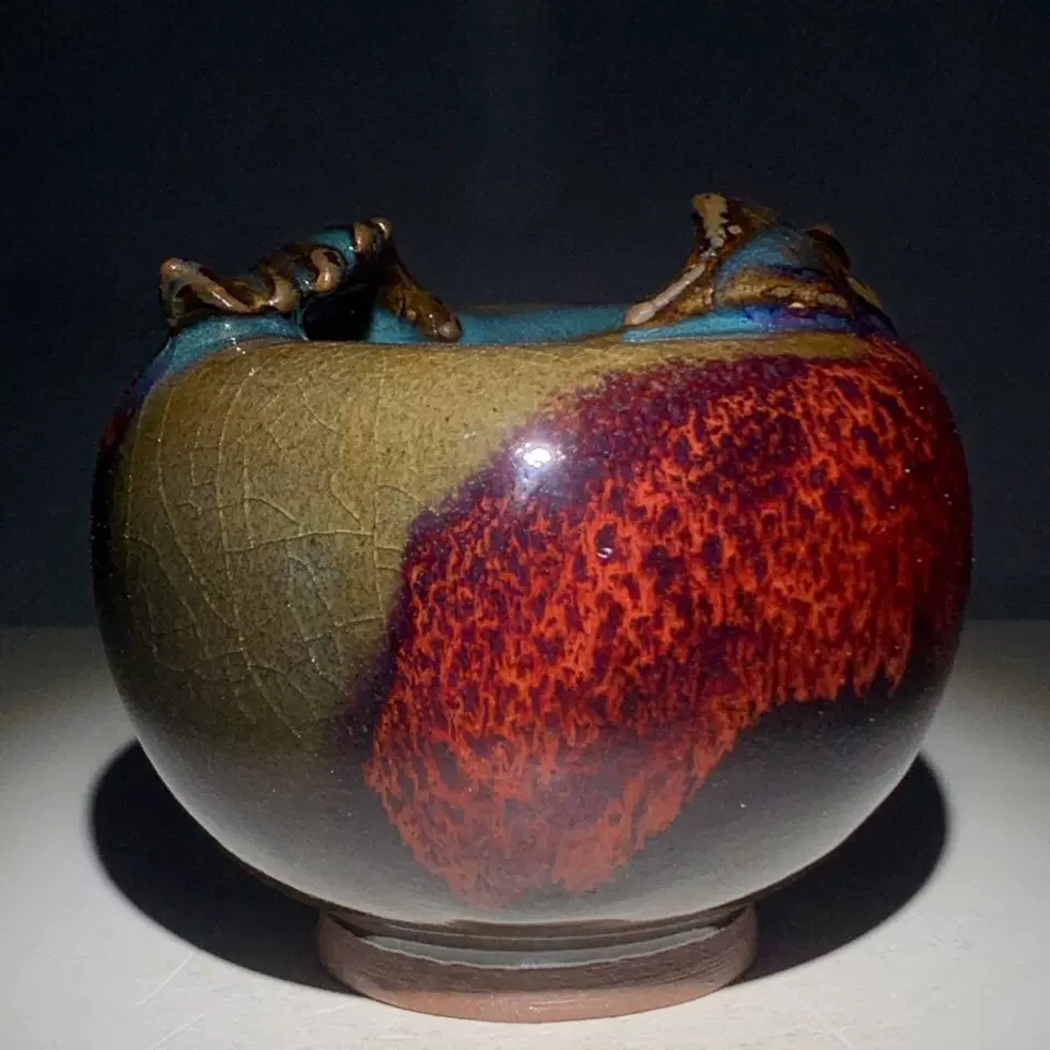 【七滝屋】唐物 古玩 明時代 古香炉 古紫銅製 [ 鳳耳香炉 大明宣德年製 ] 熏香具 置物擺件 蔵出 中国古美術 靓宝格- 乾隆铜狮耳香炉（《大明宣德年制》款，重：2660g）