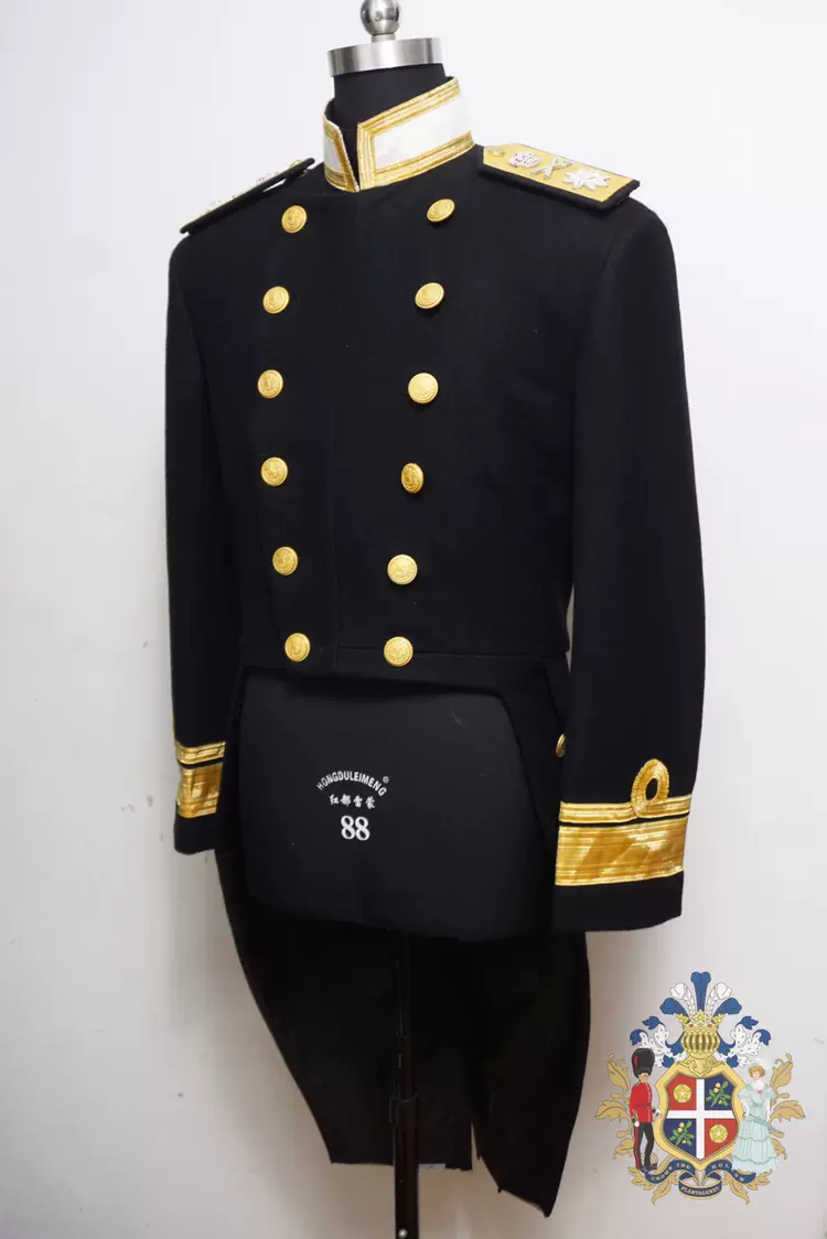 英国皇家海军现代版将官大礼服ceremonial day coat-Taobao