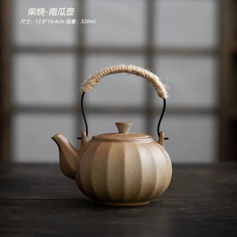 提梁南瓜八宝茶壺 酒壺 茶道置物 煎茶道具 Amazon.com: Usoway 纯黄铜茶壶办公室寿星福禄满堂手把壶精雕