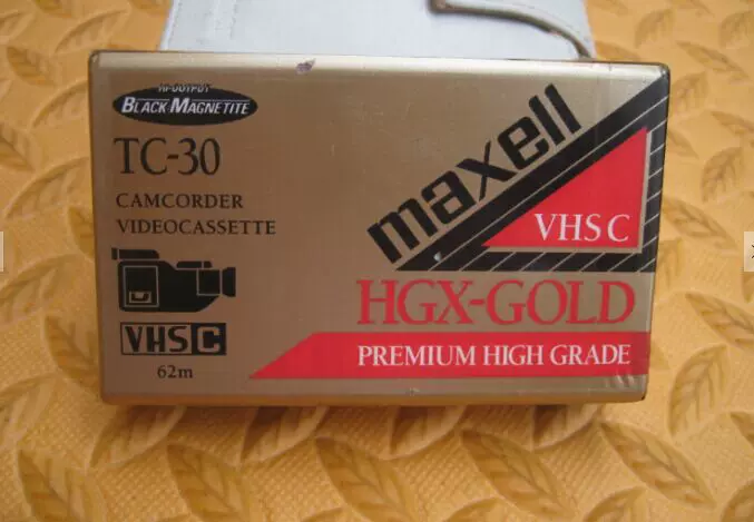 全新未开封万胜/maxell TC-30HGX-G VHS -C型空白录像带DV带-Taobao