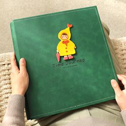 Japanese Cartoon-Style Photo Album, Large-Capacity Family Photo Collection, Commemorative Album, Insert-Type Photo Album, Photo Storage Album