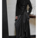 1996 Not Lovable Dark Niche Imitation Tiansi Satin Multi-layered Dangled Button Irregular Skirt 2025
