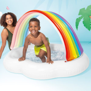 
Inflatable rainbow baby paddling pool children's home toys courtyard shade play pool shade ball pool children's swimming pool