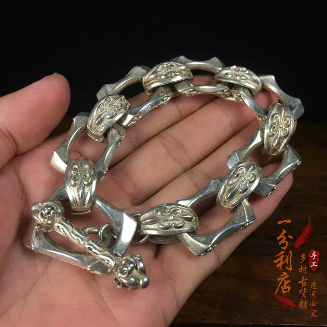 古董文玩明清老玉器珠宝绿猫眼石水晶绿松石大朝珠项链收藏老颈饰