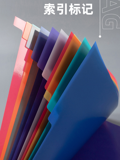 Sea Dream A4 プラスチック インデックス仕切り - 12枚 ラベル紙